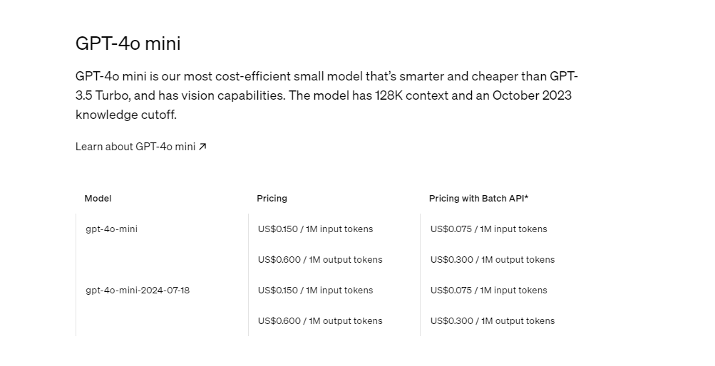 OpenAI新模型GPT-4o mini，超高性价比模型能力如何？